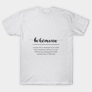 Bohemian word definition T-Shirt